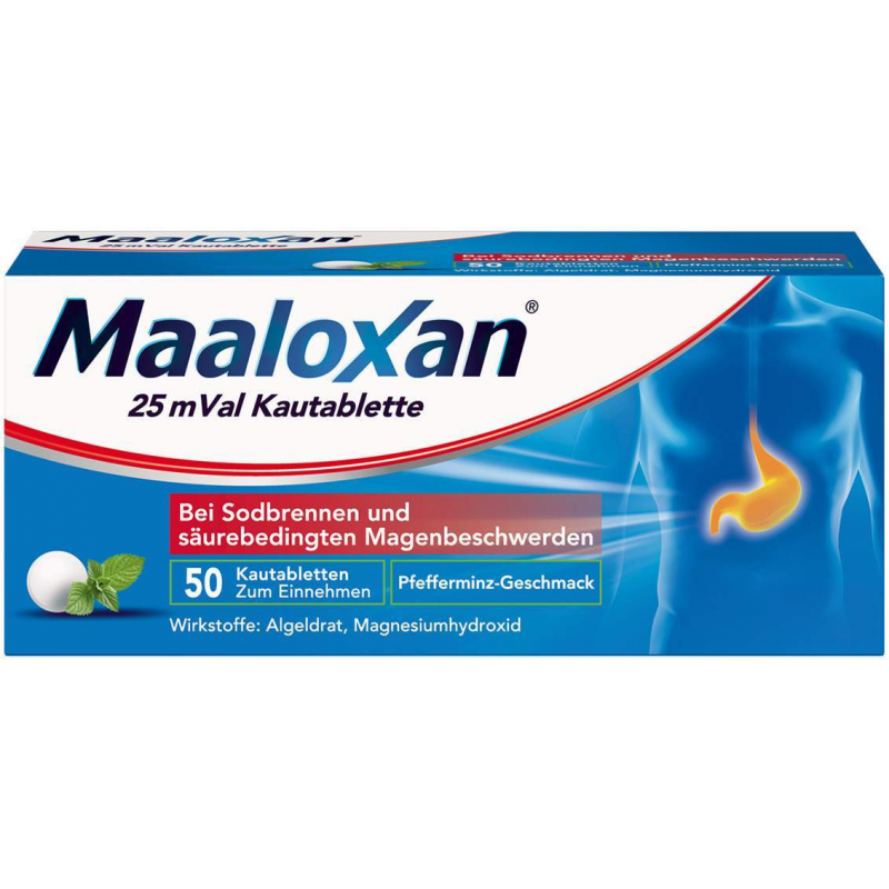 Maaloxan 25 mVal 50 Kautabletten