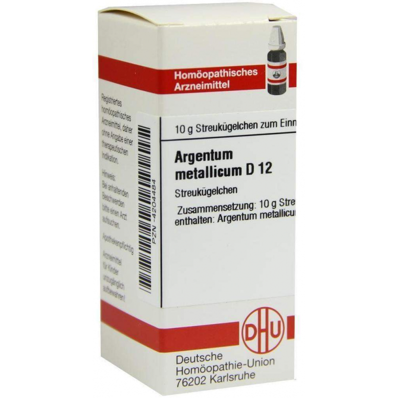 Dhu Argentum Metallicum D12 10 G Globuli