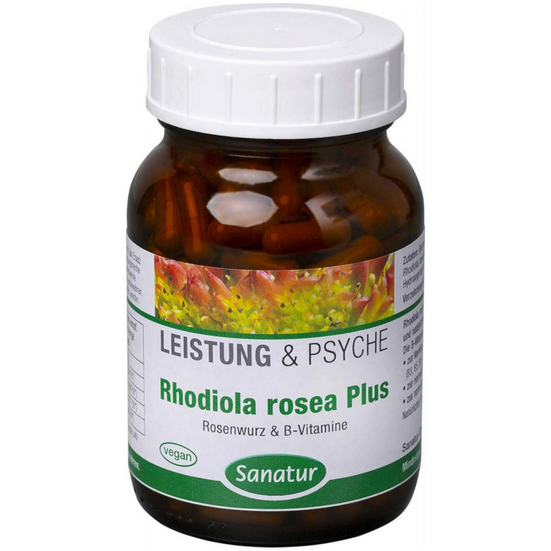 Rhodiola Rosea Plus B-Vitamine Kapseln 180 Stück