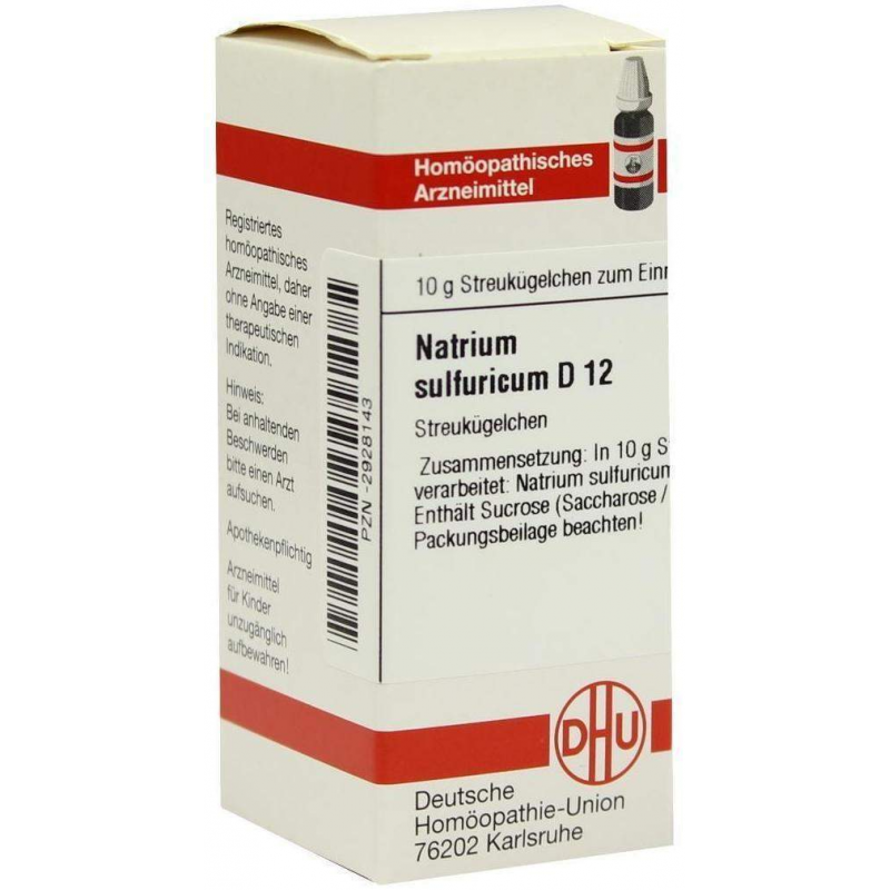 Dhu Natrium Sulfuricum D12 10 G Globuli