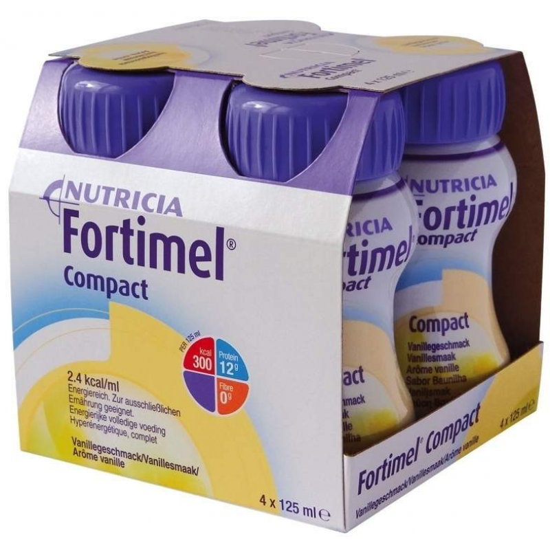 Fortimel Compact 2.4 Vanillegeschmack 4x125 ml Flüssigkeit
