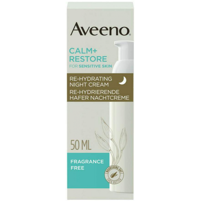 Aveeno Calm+ Restore Re-Hydrierende Hafer Nachtcreme 50 ml