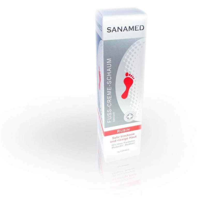 Rubin Sanamed 150 ml Fuß - Creme - Schaum
