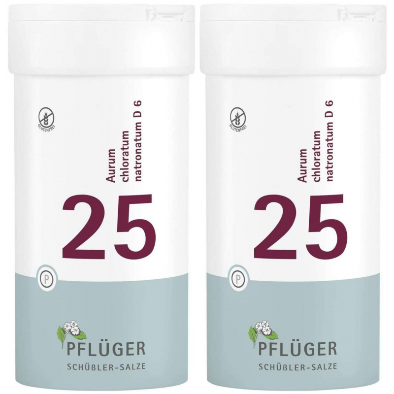Biochemie Pflüger 25 Aurum chloratum natronatum D6 2 x 400 Tabletten