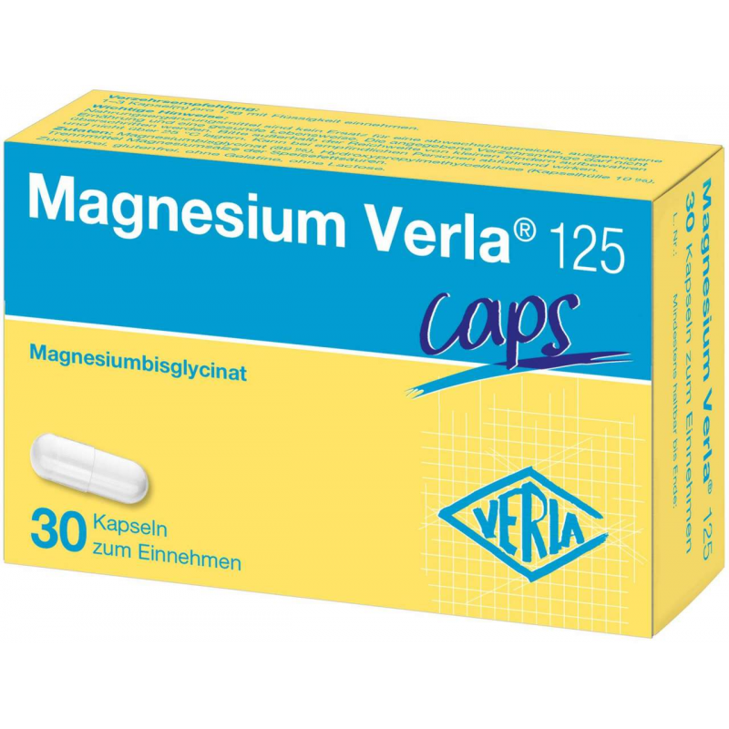 Magnesium Verla 125 mg 30 Kapseln