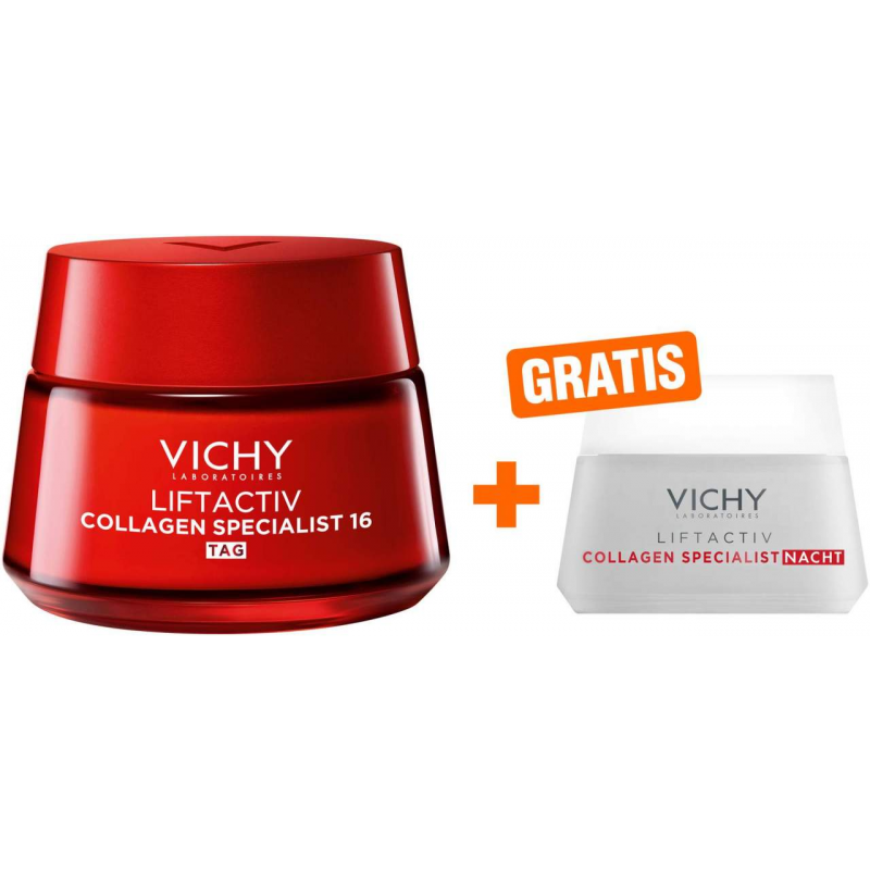 Vichy Liftactiv Collagen Specialist 50 ml Creme + gratis Liftactiv Nachtpflege 15 ml