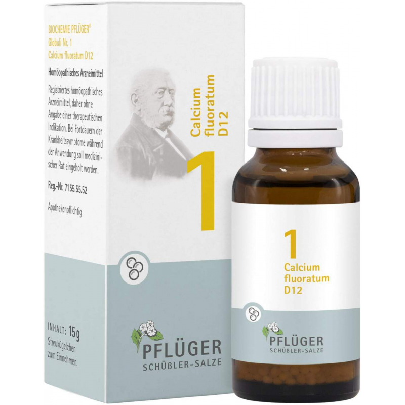 Biochemie Pflüger Nr. 1 Calcium Fluoratum D12 15 G Globuli