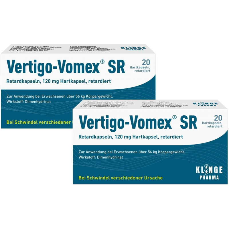 Vertigo Vomex SR 2 x 20 Retardkapseln