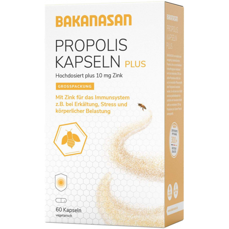 Bakanasan Propolis Kapseln plus 60 Stück