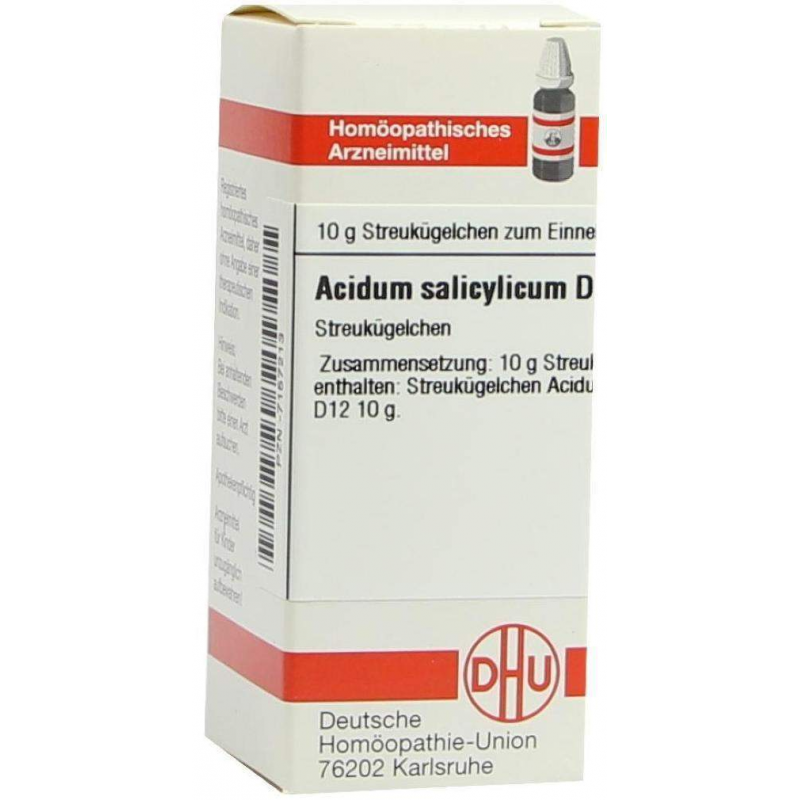 Dhu Acidum Salicylicum D12 10 G Globuli