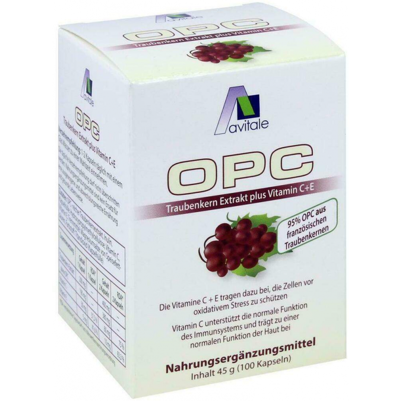Avitale OPC Traubenkern Vegi 100 Kapseln