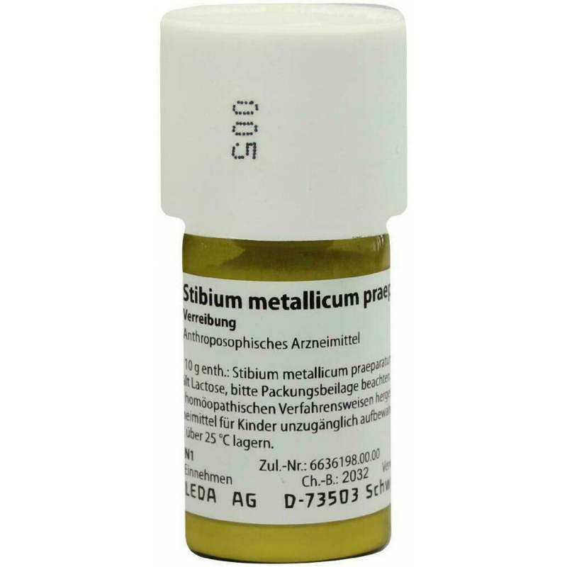 Weleda Stibium Metallicum Praeparatum D10 20 G Trituration