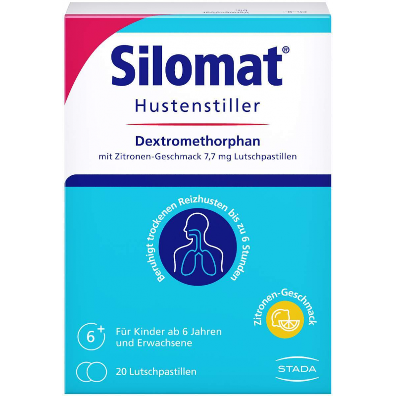 Silomat Hustenstiller DMP Zitrone 20 Lutschpastillen