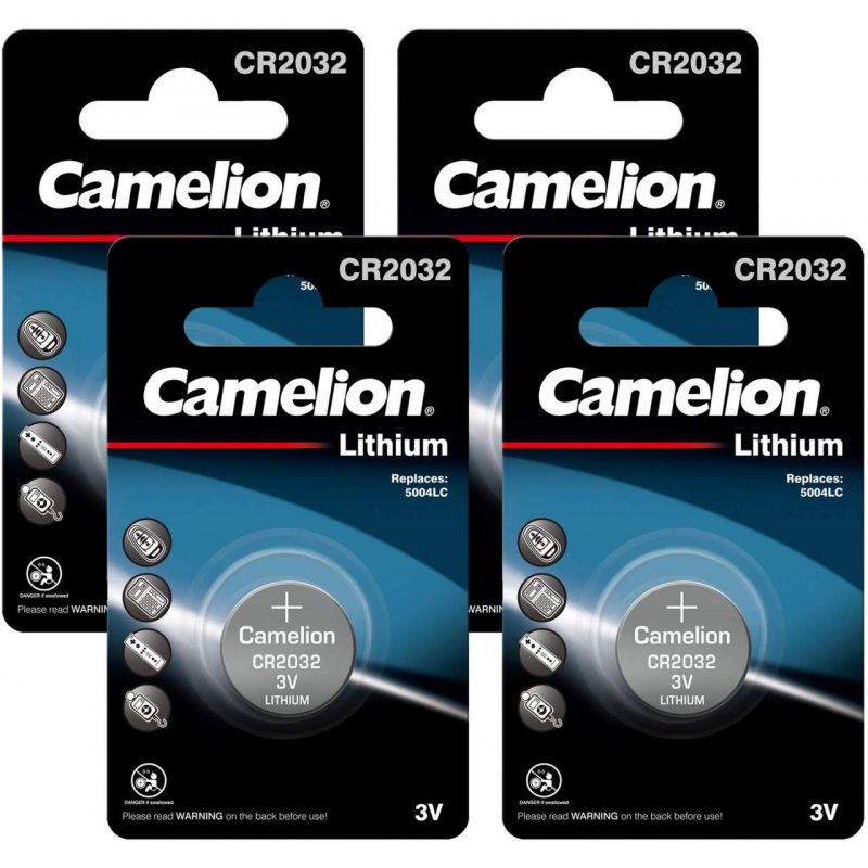 4x Batterien Knopfzelle CR 2032