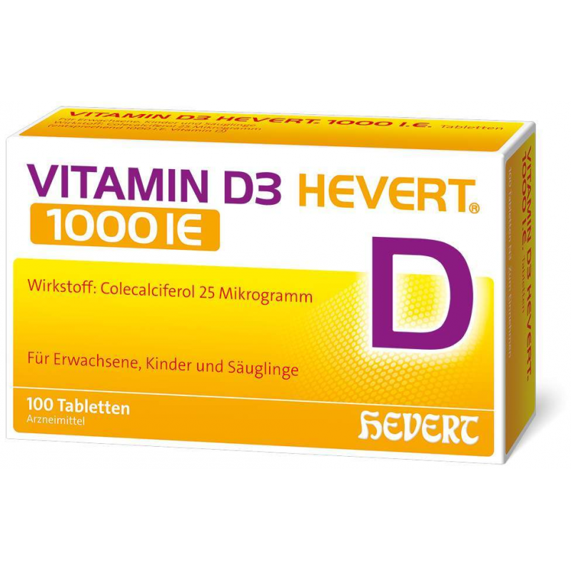 Vitamin D3 Hevert 1000 I.E. 100 Tabletten