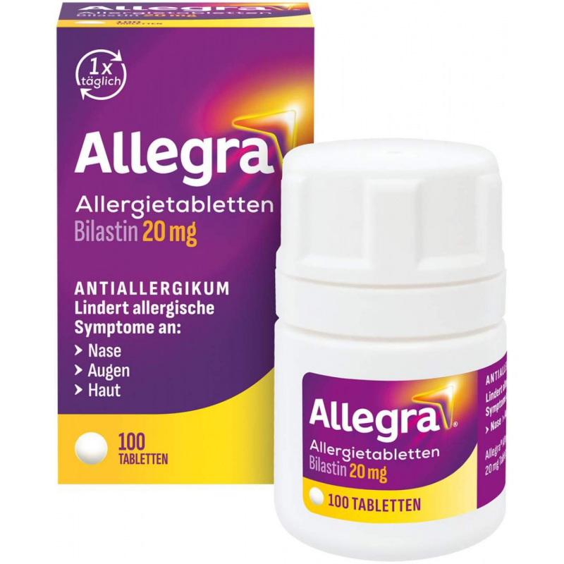 Allegra Allergietabletten 20 mg 100 Tabletten Dose