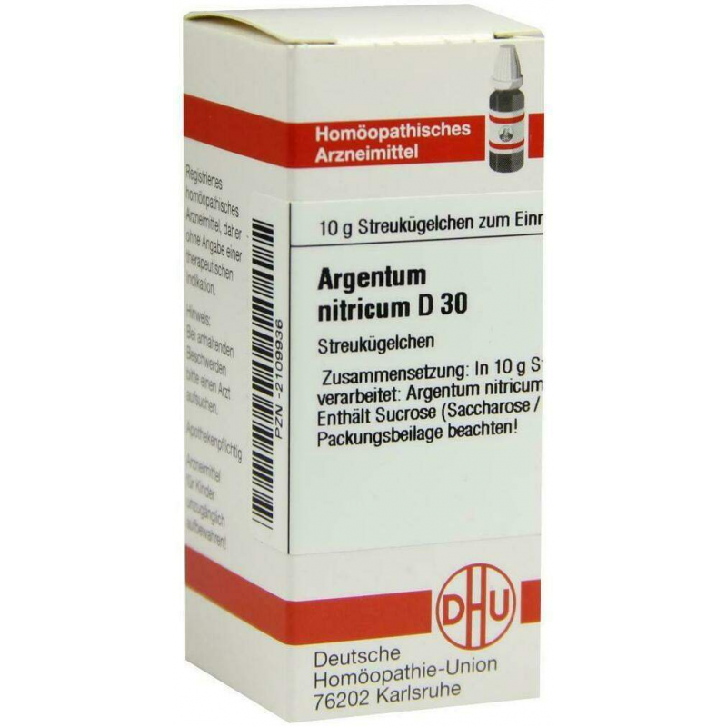 Dhu Argentum Nitricum D30 Globuli