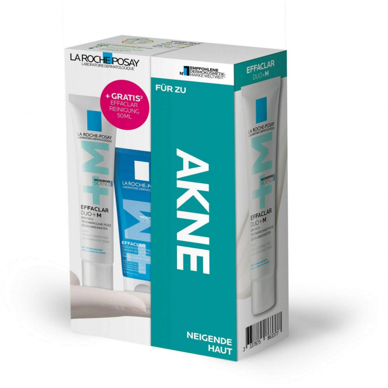 La Roche Posay Effaclar Duo+ M Creme 40 ml + gratis Effaclar schäumendes Reinigungsgel 50 ml