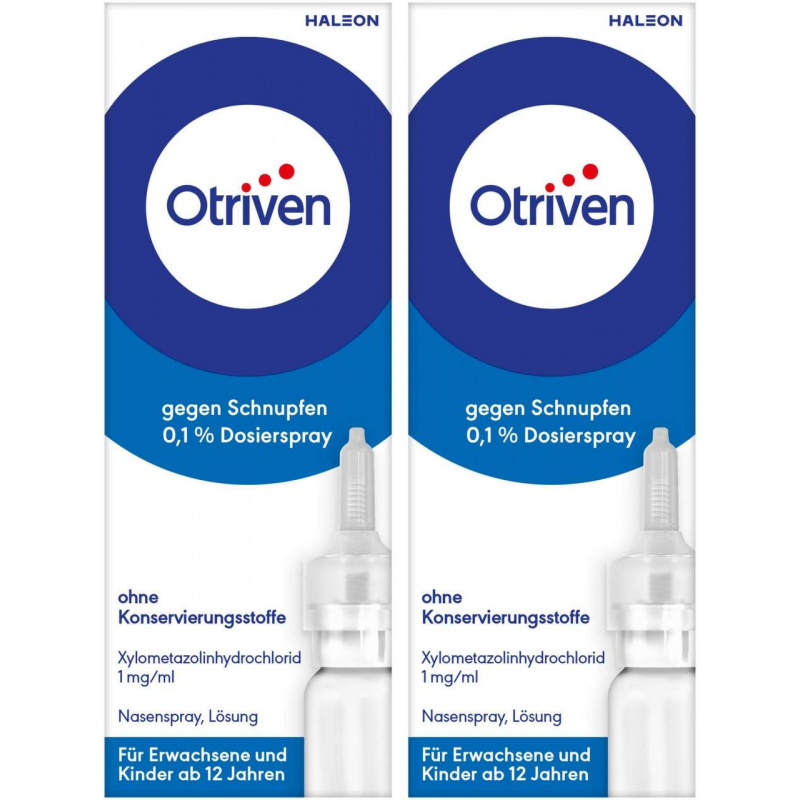 Otriven 0,1 % Dosierspray ohne Konservierungsstoffe 2 x 10 ml