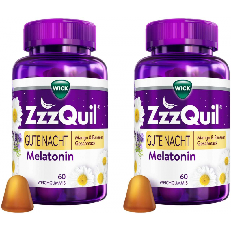 Wick ZzzQuil Gute Nacht Mango & Banane 2 x 60 Stück