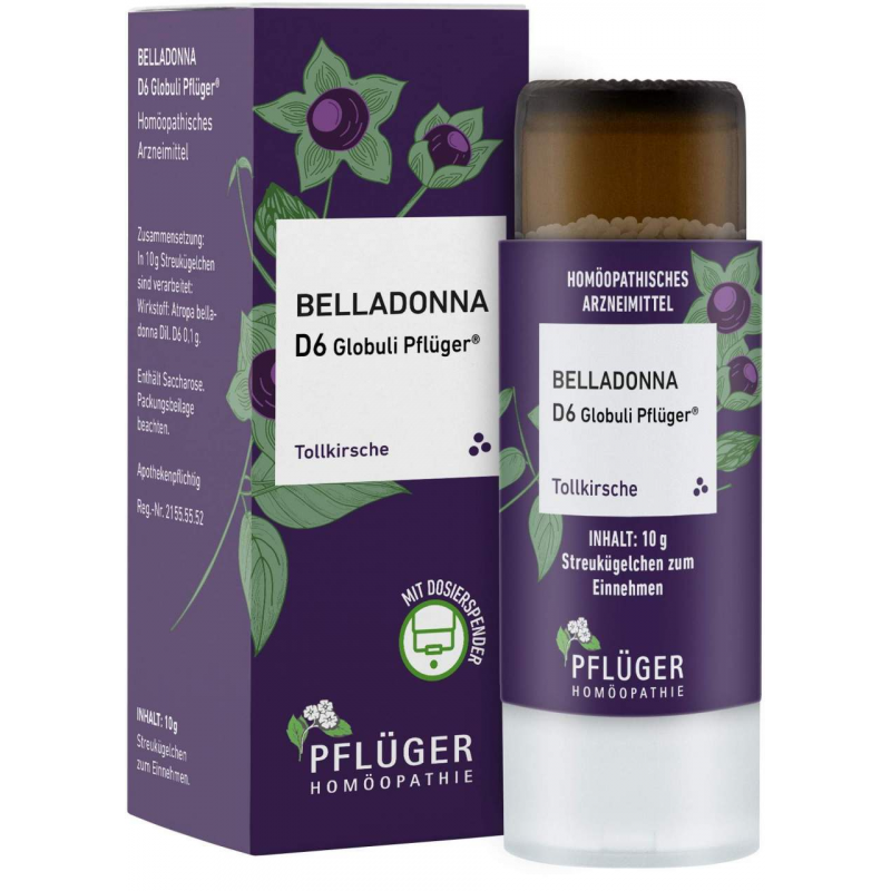 Belladonna D6 Globuli Pflüger 10 g