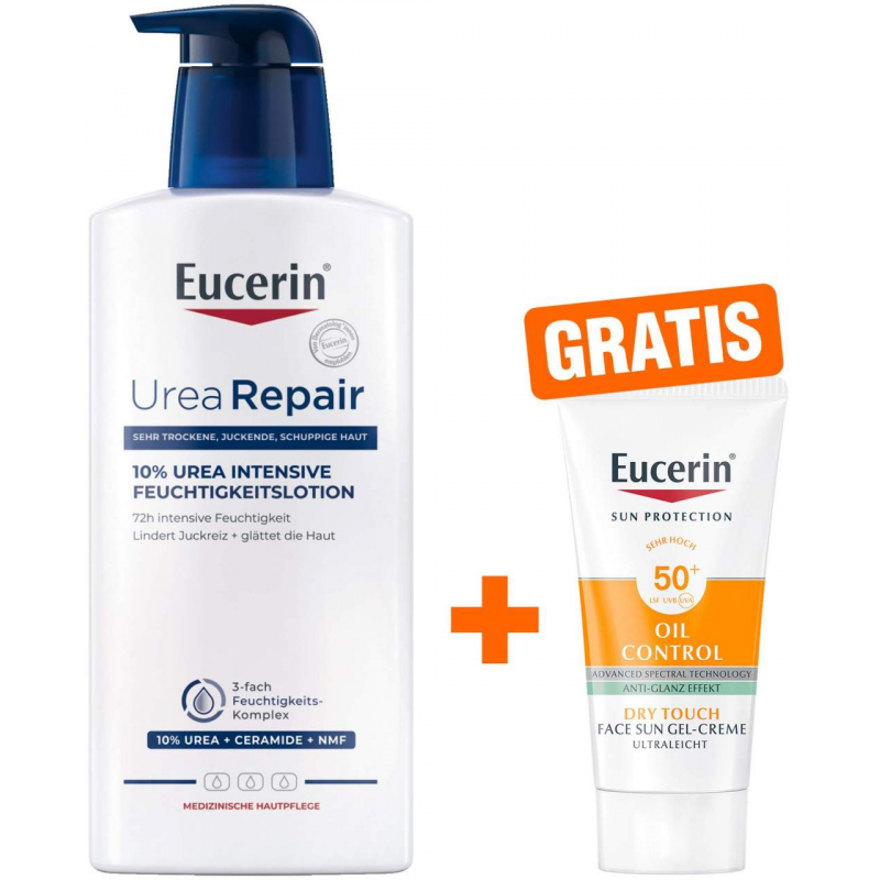 Eucerin UreaRepair Plus Lotion 10% 400 ml + gratis Eucerin Sun Gel-Creme Oil Control 20 ml