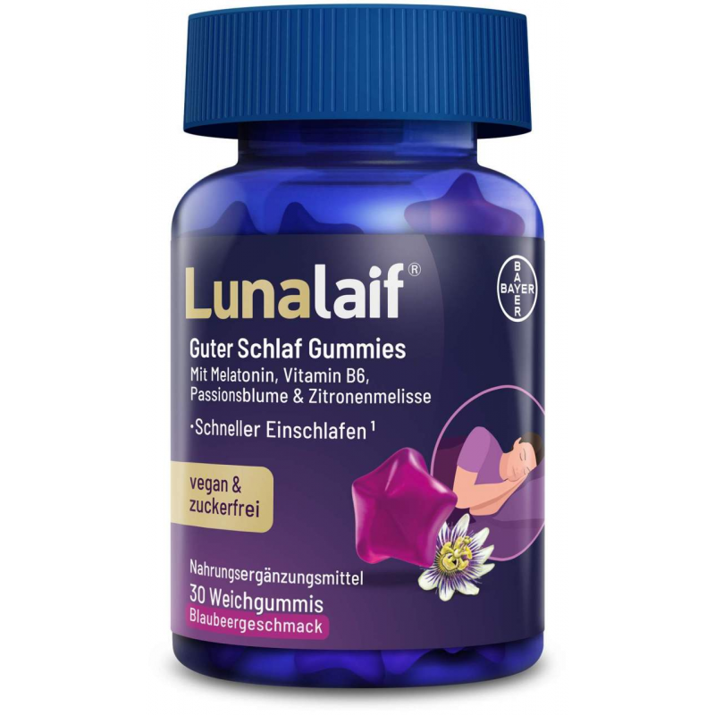 Lunalaif Guter Schlaf Gummies 30 Stück