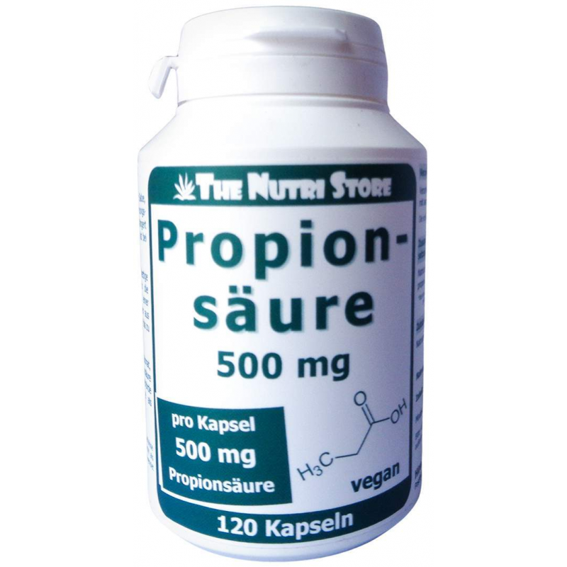 Propionsäure 500 mg Vegan Kapseln 120 Stück