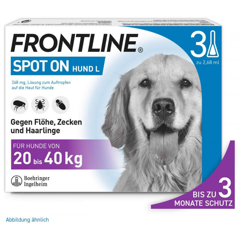 Frontline Spot On Hund L 20-40 kg 3 Pipetten