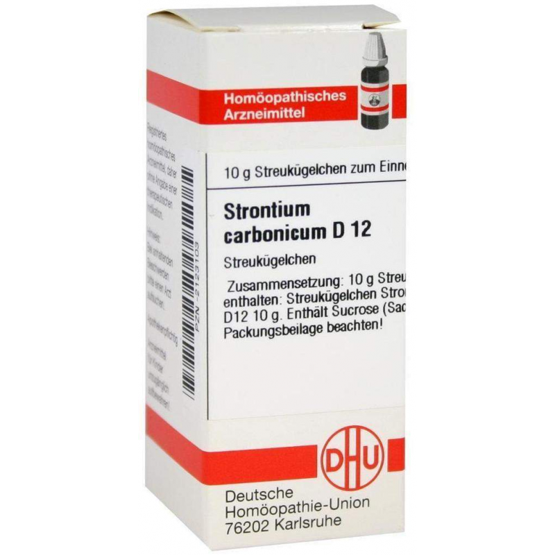 Dhu Strontium Carbonicum D12 10 G Globuli
