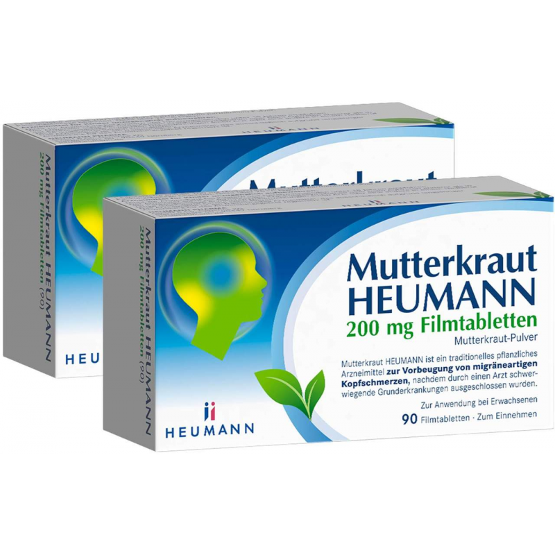 Mutterkraut Heumann 200 mg Filmtabletten 2 x 90 Stück