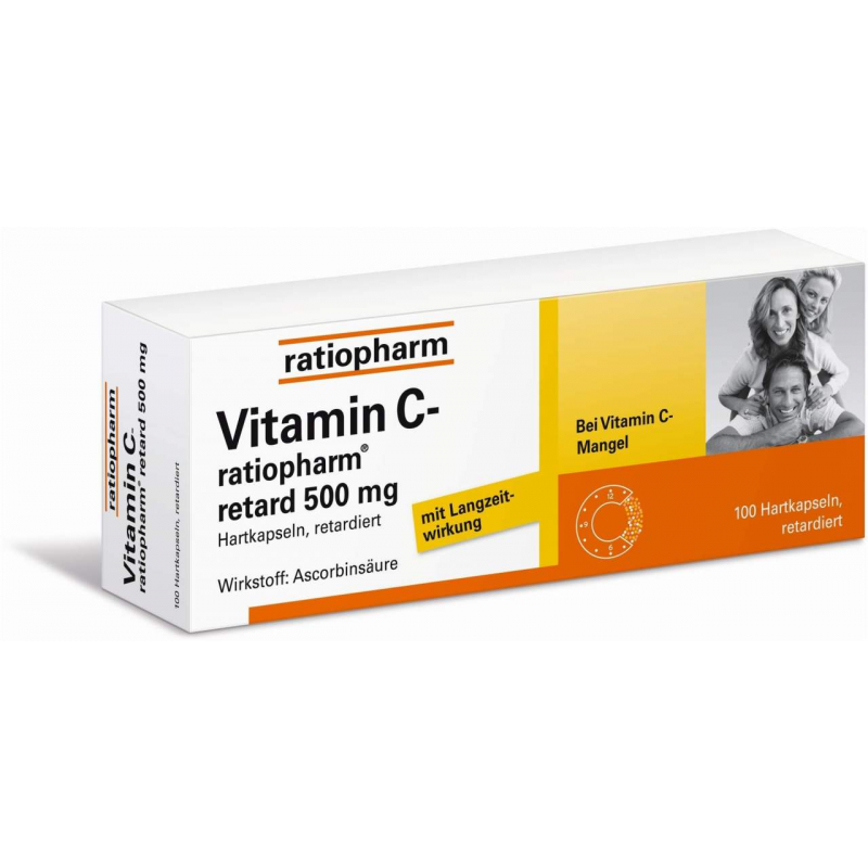 Vitamin C-Ratiopharm Retard 500 mg 100 Kapseln