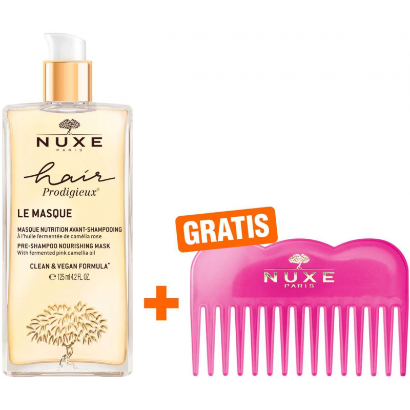 NUXE Hair Prodigieux Pre-Shampoo-Maske 125 ml + gratis NUXE Kamm 1 Stück