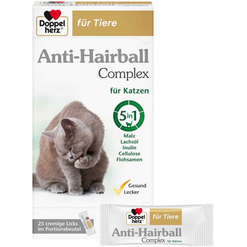 Doppelherz Anti-Hairball Complex für Katzen 25 Licks