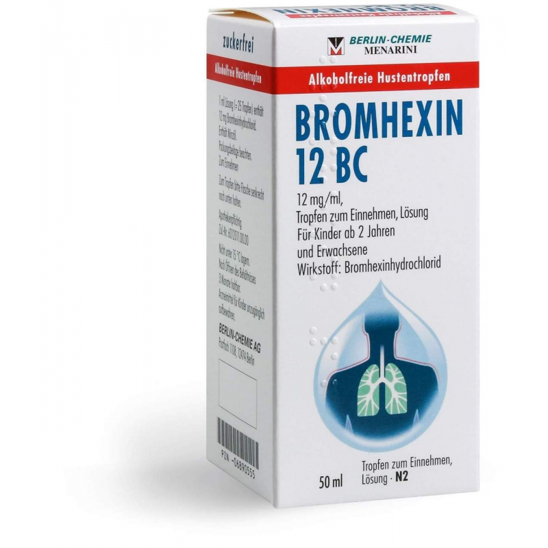 Bromhexin 12 Bc Tropfen zum Einnehmen 50 ml