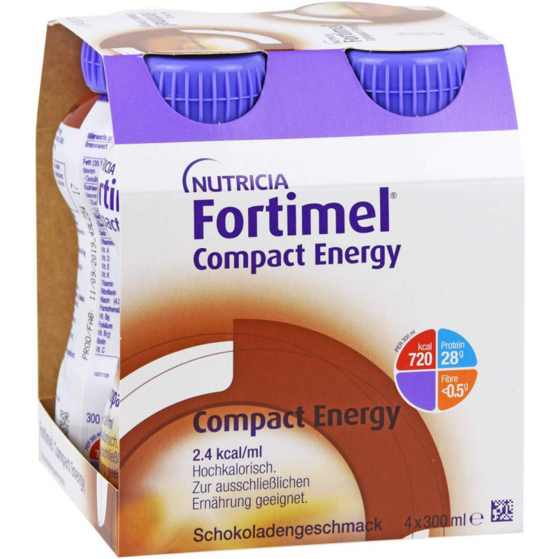 Fortimel Compact Energy Schokolade 4 X 300 ml