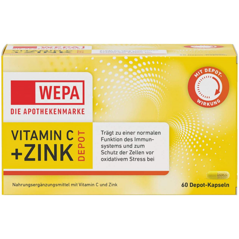 WEPA Vitamin C + Zink Depot 60 Kapseln