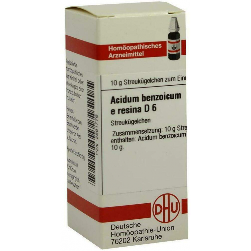 Dhu Acidum Benzoicum E Resina D6 10 G Globuli