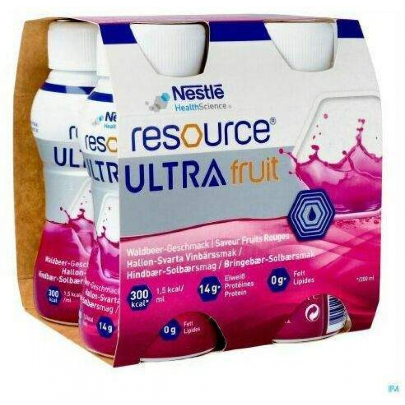 Resource Ultra Fruit Waldbeere 4 X 200 ml Trinknahrung
