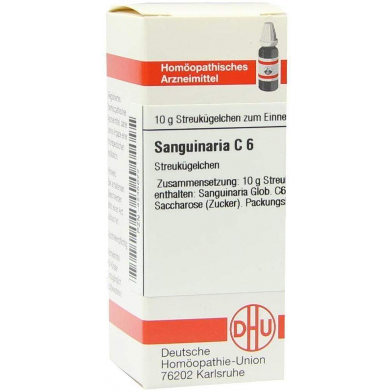 Dhu Sanguinaria C6 10 G Globuli