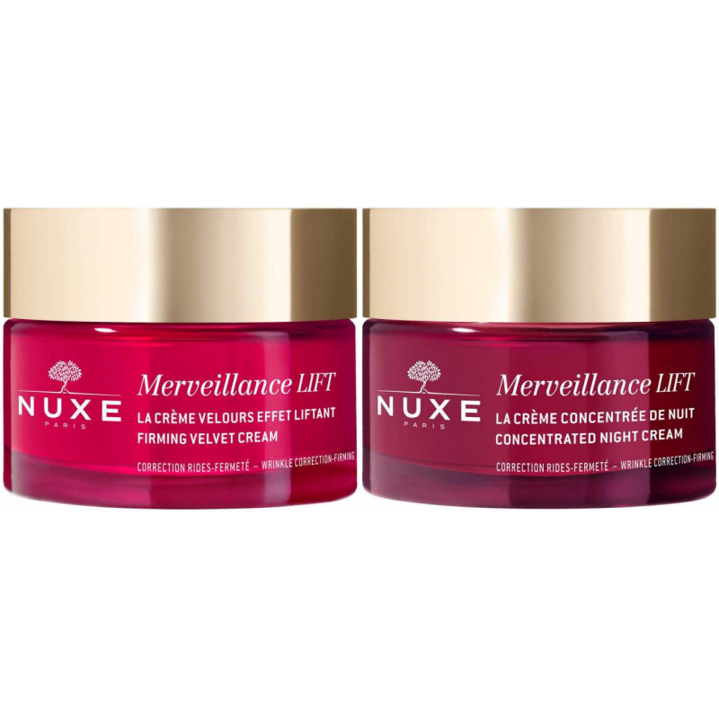 NUXE Merveillance Lift Seidige Lifting-Creme 50ml + Merveillance Lift Konzentrierte Nachtcreme 50ml