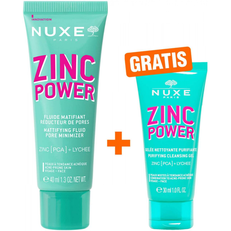 NUXE Zinc Power Fluid 40 ml + gratis NUXE Zinc Power Reinigungsgel 30 ml