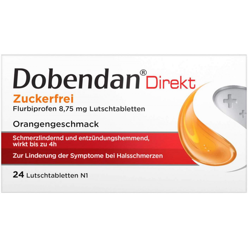Dobendan Direkt zuckerfrei Flurbiprofen 8,75 mg 24 Lutschtabletten