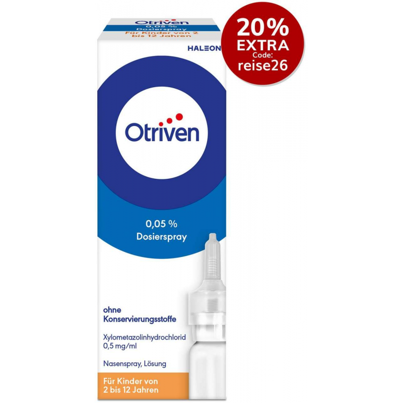 Otriven 0,05 % Dosierspray ohne Konservierungsstoffe für Kinder 10 ml