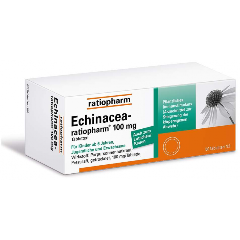Echinacea Ratiopharm 100 mg 50 Tabletten