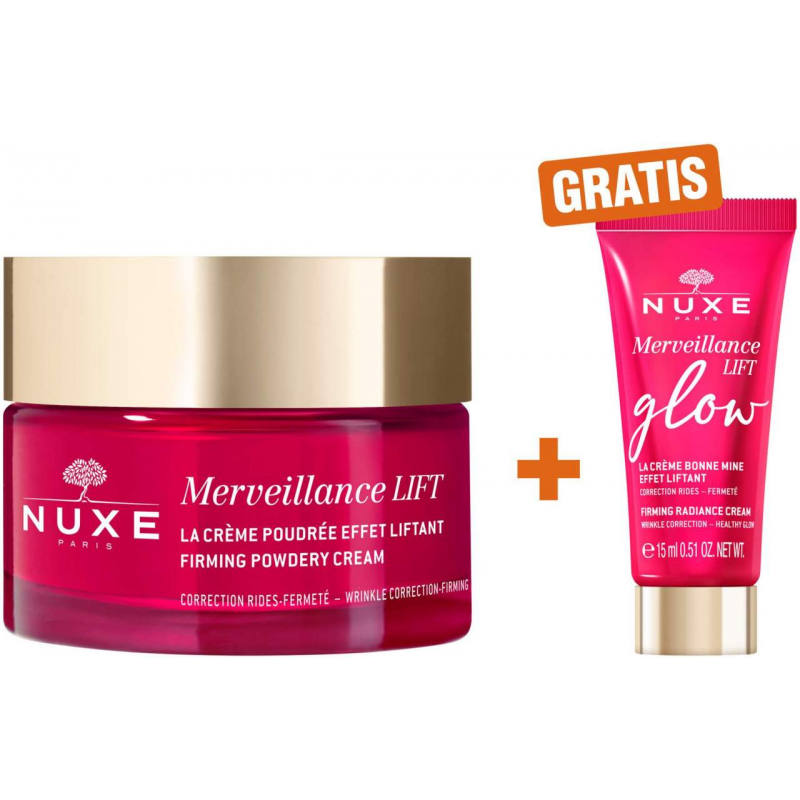 NUXE Merveillance Lift Pudrige Lifting-Creme 50 ml + gratis Merveillance Lift Glow 15 ml
