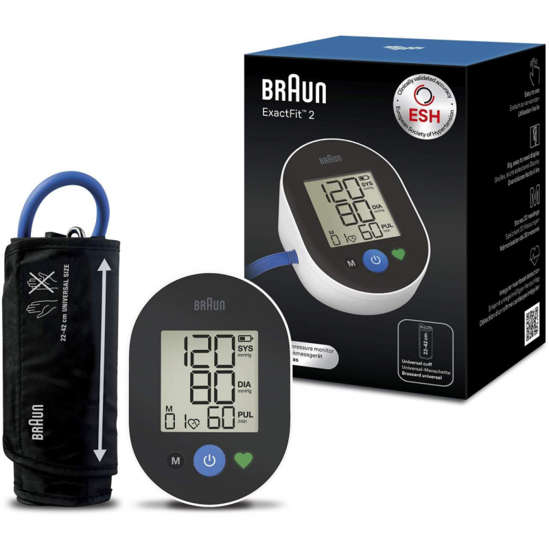 Braun ExactFit 2 Oberarm Blutdruckmessgerät 1 Stück