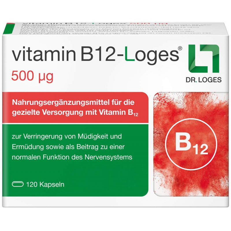 Vitamin B12-Loges 500 µg 120 Kapseln