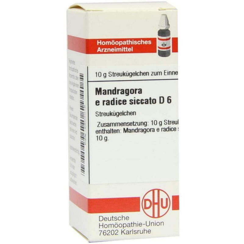 Dhu Mandragora E Radice Siccato D6 Globuli