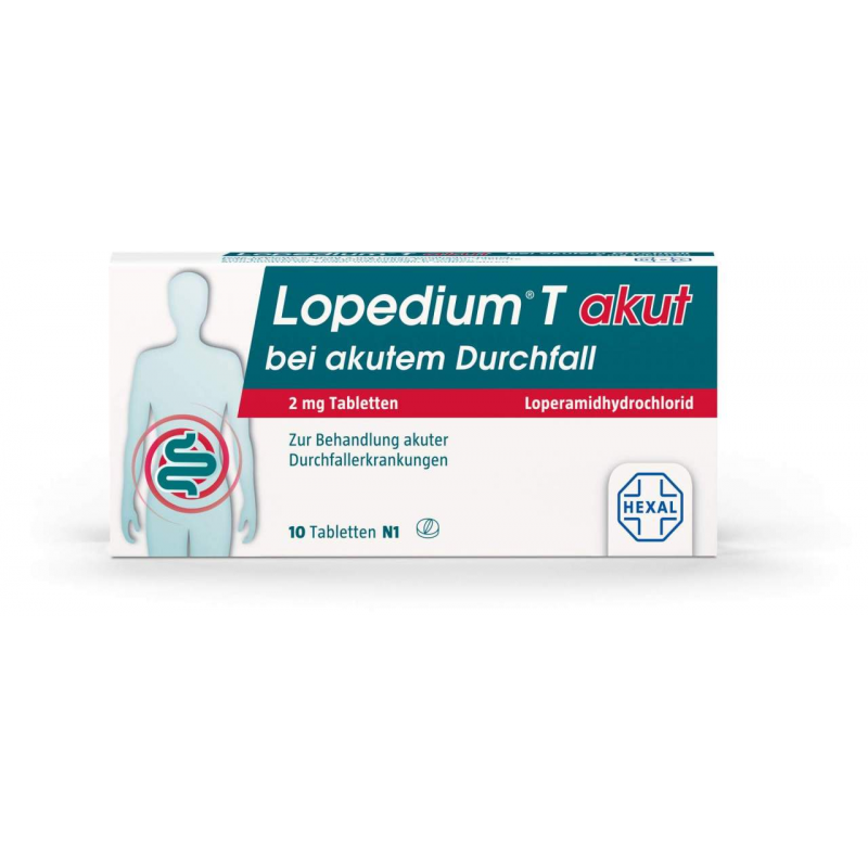 Lopedium T akut bei akutem Durchfall 10 Tabletten